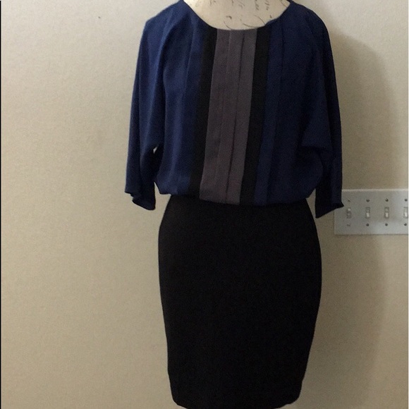 Taylor Dresses & Skirts - ❤️Taylor Blue, Black, & Gray Business Dress Size 6